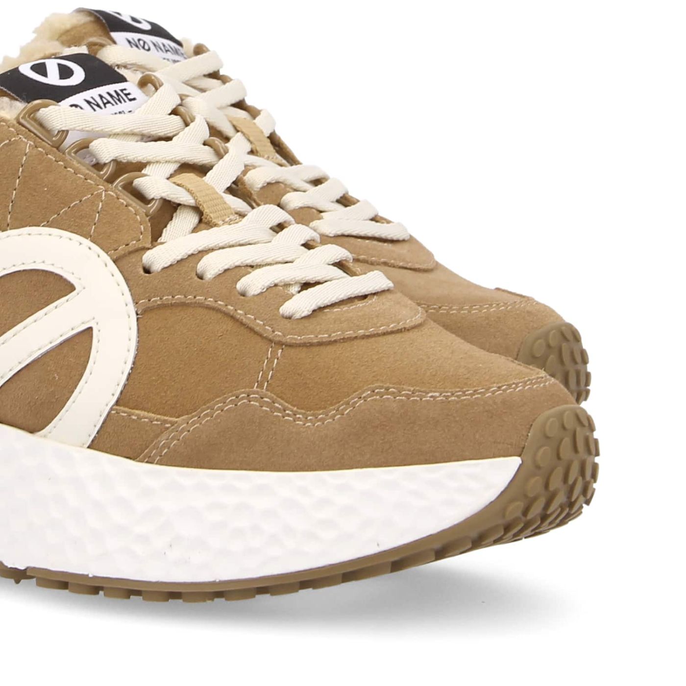 CARTER JOGGER  -  SUEDE COCOON  - NOCCIOLA/BIANCO SPORCO